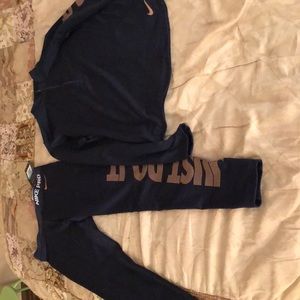 Nike pro sweat suit